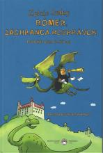 Rómer, záchranca rozprávok Above the hill with Bratislava Castle, Mr. Romer floats on a bird in a black habit. With binoculars, he examines an object while pages of notes fly out of his diary. Or is he throwing them out to get to the kids? Dinosaur cannot believe his own eyes.