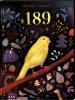 A yellow canary sits on a branch in front of a dark background where scenes of his life are displayed