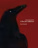 A crow's profile on a red background